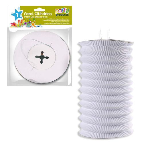 Picture of WHITE PAPER DROP LANTERN 15CM
